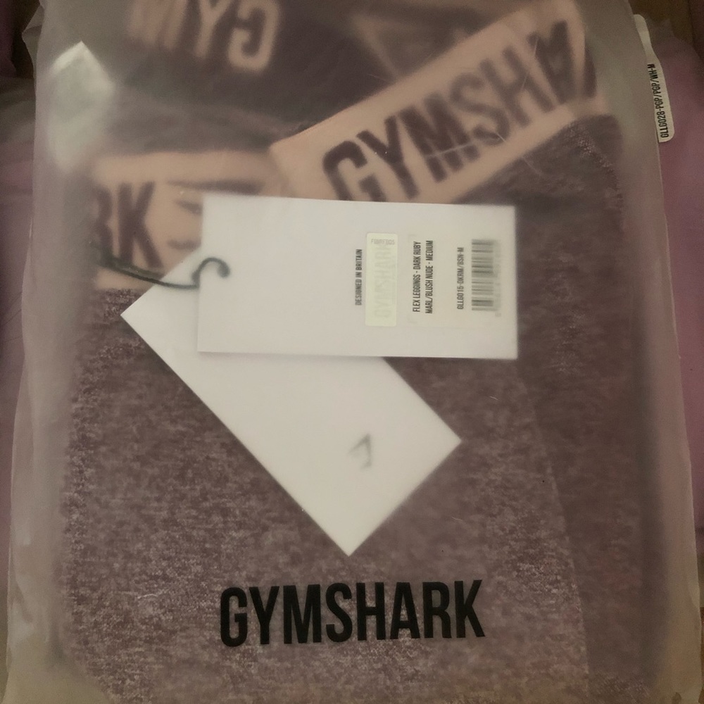 NWT GYMSHARK FLEX dark ruby mark/blush nude